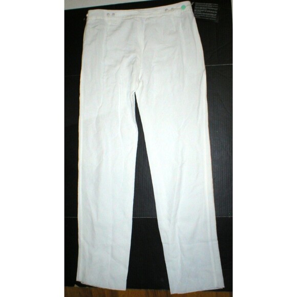 New Womens 34 X 37 NWT Designer Armani Collezioni Pants 48 Italy White Tall Line - Picture 7 of 8